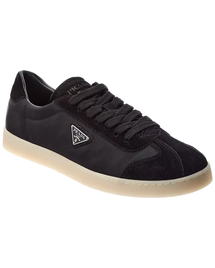 Prada Nylon & Suede Sneaker