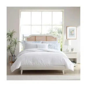 Laura Ashley Margaret White King Comforter Bed in a Bag Set