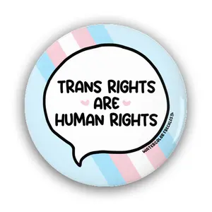 Transgender Speech Bubble Pin Buttons