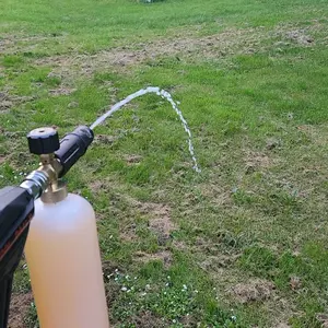 Product Review of Tool Daily Short Handheld with  Cannon FOR PRESSURE WASHER,  1/4 Inch Quick Connector, Water Spray Tool with 5 Nozzle Tips, 1 Liter snow foam lance, FathersDayGift from N**O