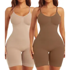 Shorts Bodysuit For Women Tummy Control Shapewear Sexy Butt Lifting Workout Bodycon One Piece Short Jumpsuit Minimalist Comfy Smooth Fabric