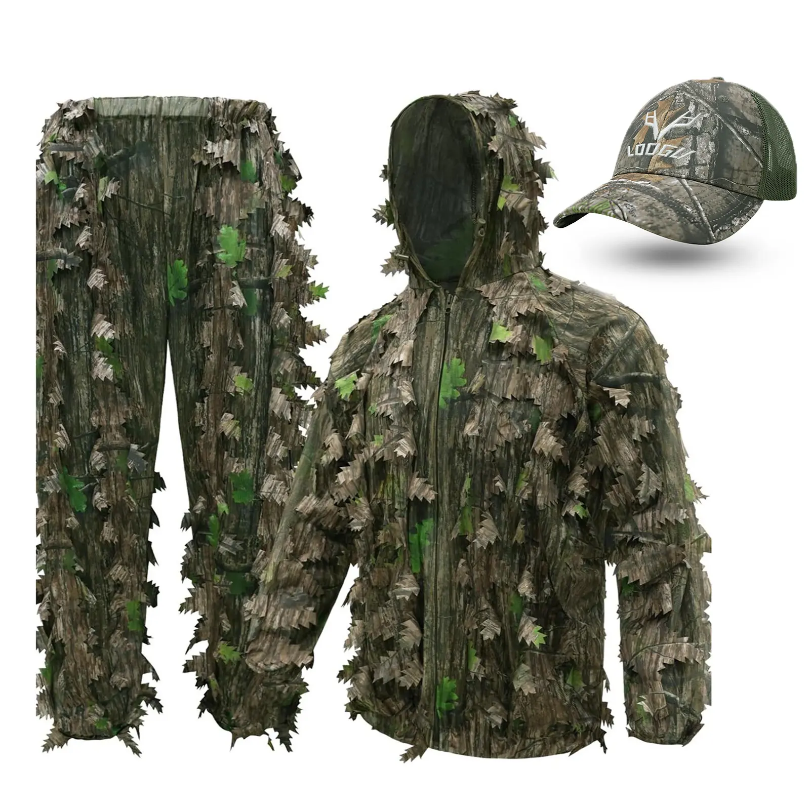 LOOGU Ents Green Camo+Camo Trucker Hat