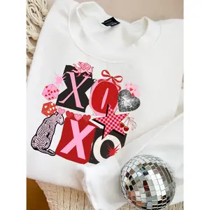 XOXO Collage Graphic Top