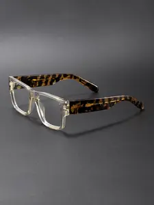 Classic Thick Frame Retro Optical Glasses Punk Street Hip Hop Style Large Acetate Square Frame Unisex Design for Beach Wedding Party Driving Street Photography Casual Scene Decoration