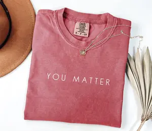 Comfort Colors Mental Health Shirt, You Matter T-Shirt, Soft Cotton Crewneck Shirt for Men and Women, Gift for Him or Her, Unisex Stylish - LORA ATCHER