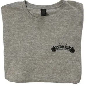 Embroidered tshirt down bad crying at the gym soft shirt and sweatshirt Top T-Shirt Bestie man woman comfortable gym clothes
