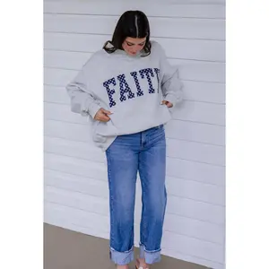 Faith polka dot mock neck