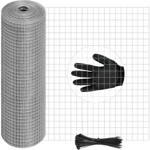 16in x 50ft hardware cloth hotdip galvanized welded wire mesh heavy duty 23 gauge chicken wire fencing for garden chicken coop rabbit cage rodent predator protection