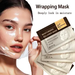 16-Piece Collagen & Biotin Mask Box, Alcohol-Free, Low Allergen, Moisturizing, Gentle on All Skin Types, Ideal for Self-Use and Gifting