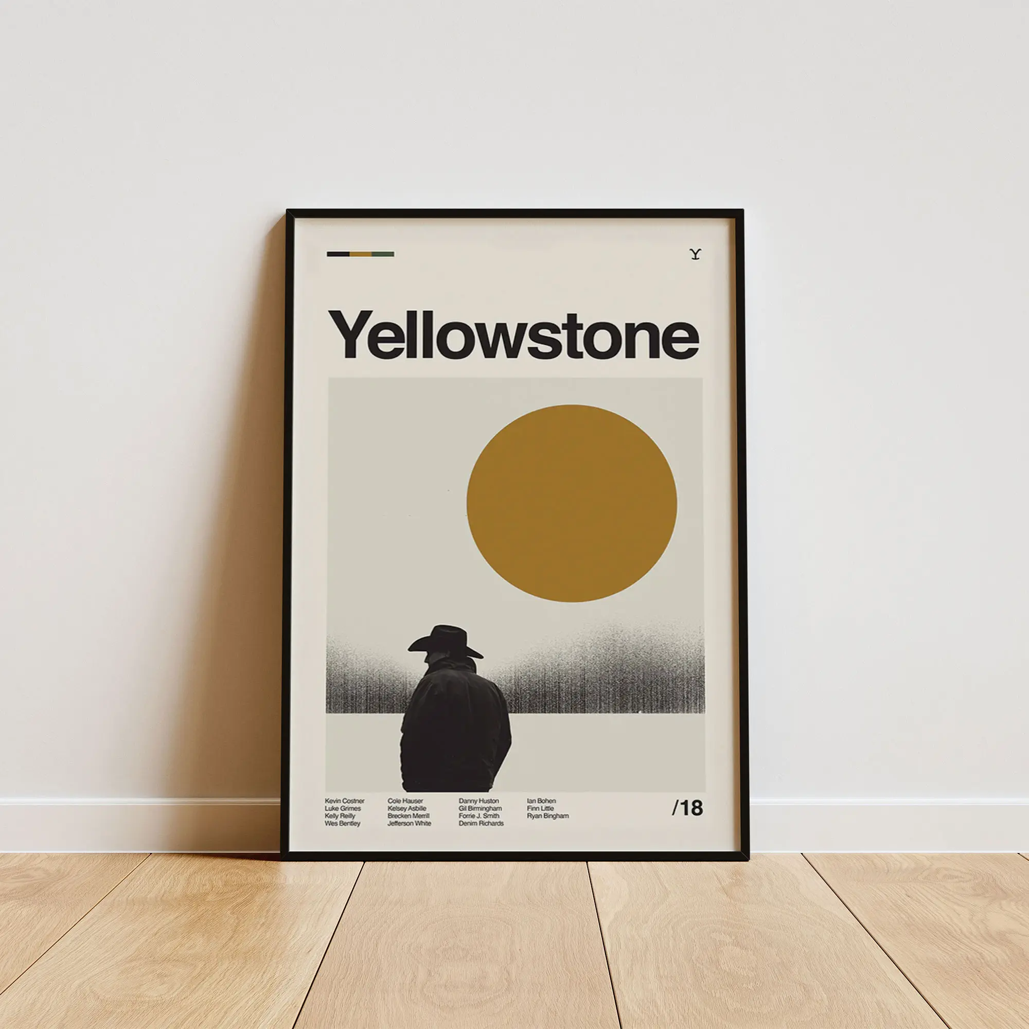 Yellowstone Poster, Contemporary Wall Decor, Modern Home Aesthetic, Interior Decoration Print