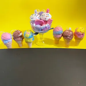 Dessert Candles - Handmade Wax Decorative Freshener - Freshener Decoration - Available in Various Colors - 100% Wax - Ornaments