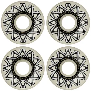 Bones Skateboard Wheels 53mm X-Formula Widecut V6 97A White