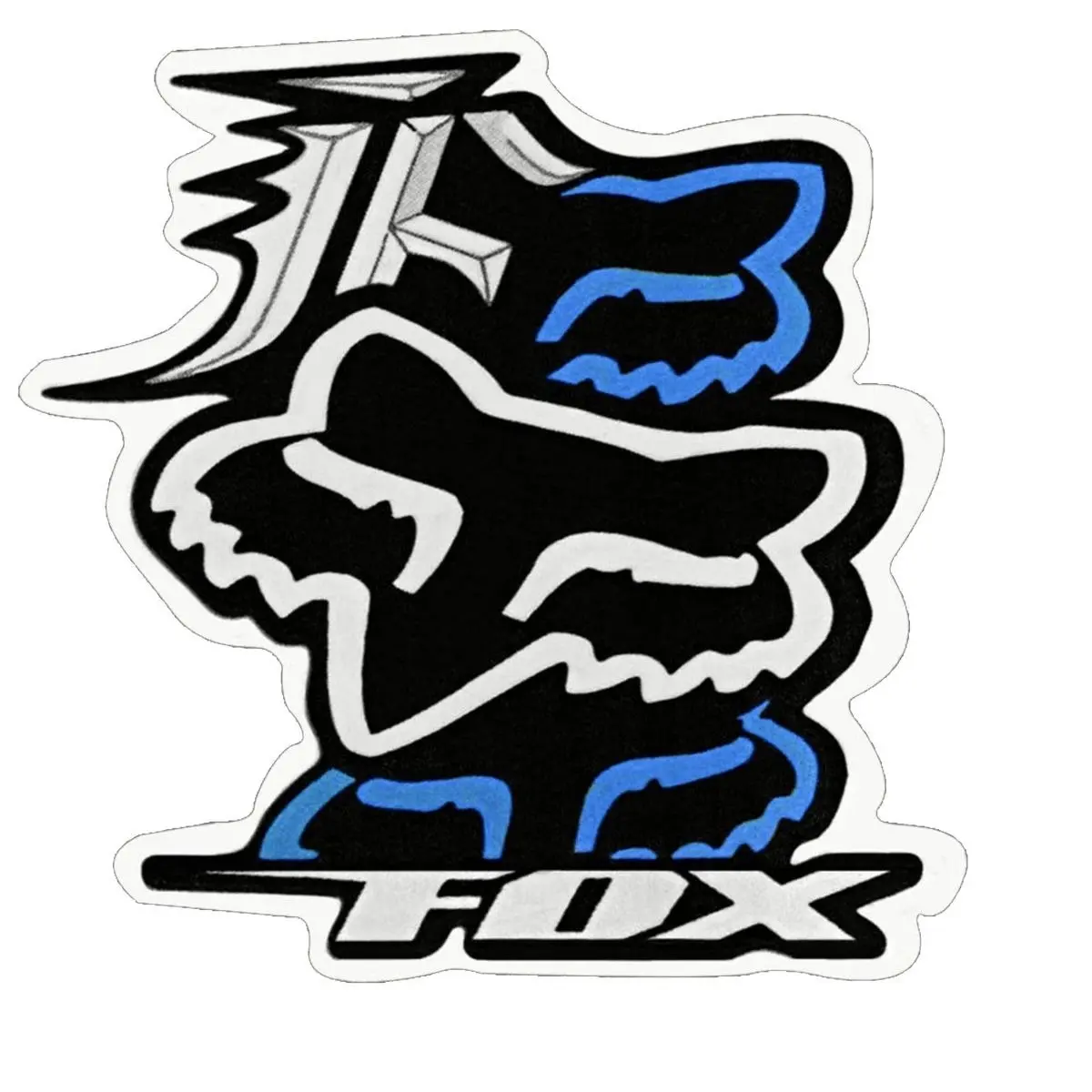 Racing Monster Sticker - Motocross Dirt Bike Decal for Helmets and Cars