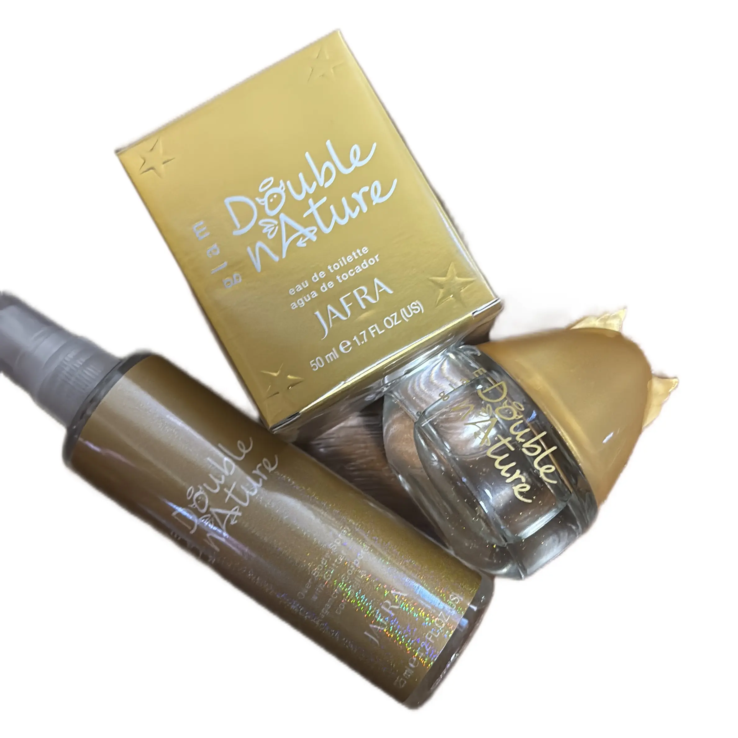 Jafra Dúo Double Nature GLAM Floral Eau De Toilette Spray 1.7 oz - Limited Edition with Brilliant Flowers and Gourmet Notes