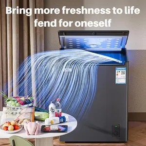 Snowfik Chest Freezer 3.5/5.1/7.0 Cu.ft. Deep Freezer On Sale & Clearance Mini Deep Freezer Refrigerator With Ice Maker 7 Thermostat Compact Low Noise Removable Basket Ideal For Home Kitchen Office - Household Appliances