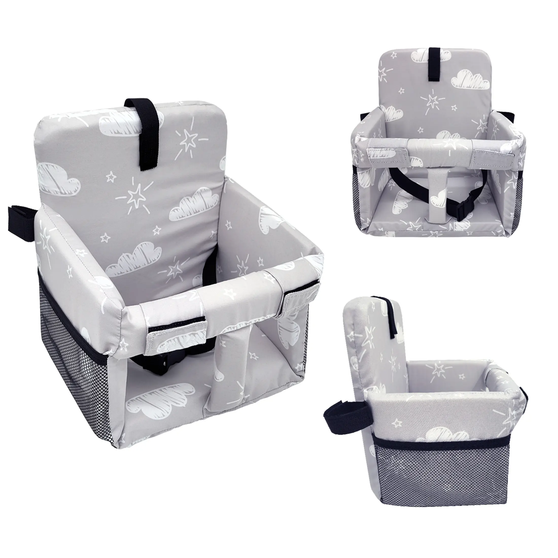 Shopping Cart Seat Pad, Soft Comfortable Cozy Infant Newborn High Chair Cushion, Multi-Purpose Foldable Design, Easy to Carry, Stroller Seat Cushion, Stroller Accessories