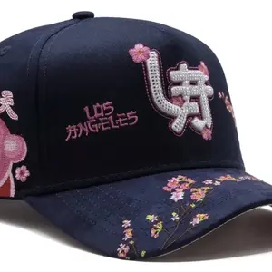 LA Japón, gorra bordada de alta calidad con pedrería 100% detallada a mano.