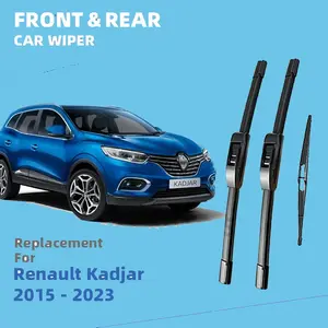 LHD Front Rear Windshield Wiper Blade For Renault Kadjar 2015 - 2023 Windscreen  Accessories 2016 2017 2018 2019 2020 2021 2022