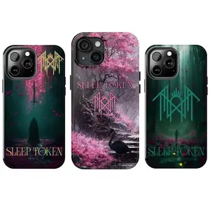 Mysterious Sleep Token Totem Phone Case,Dark Aesthetic Soft Cover,for iPhone 16 15 14 13 12 11 17Pro Max,for Samsung S25 S24 S23 S22 Ultra,Protective Cover For Fan Christmas/birthday Gift For Her/Him