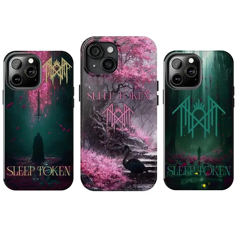 Mysterious Sleep Token Totem Phone Case,Dark Aesthetic Soft Cover,for  iPhone 16 15 14 13 12 11 17Pro Max,for Samsung S25 S24 S23 S22  Ultra,Protective Cover For Fan Christmas/birthday Gift For Her/Him -