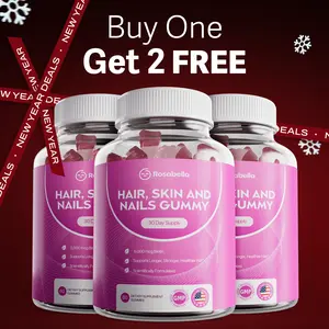 3-Pack Rosabella Biotin Gummies (5000mg) for Hair, Skin & Nails Growth 3-Pack Rosabella Biotin Gummies (5000mg) for Hair, Skin & Nails Growth