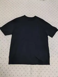 Men's Oversize  Black Color Cotton t-shirt Casual Crewneck Menswear Shortsleeve for Everyday Use Comfortable Fit Versatile for Various Occasions