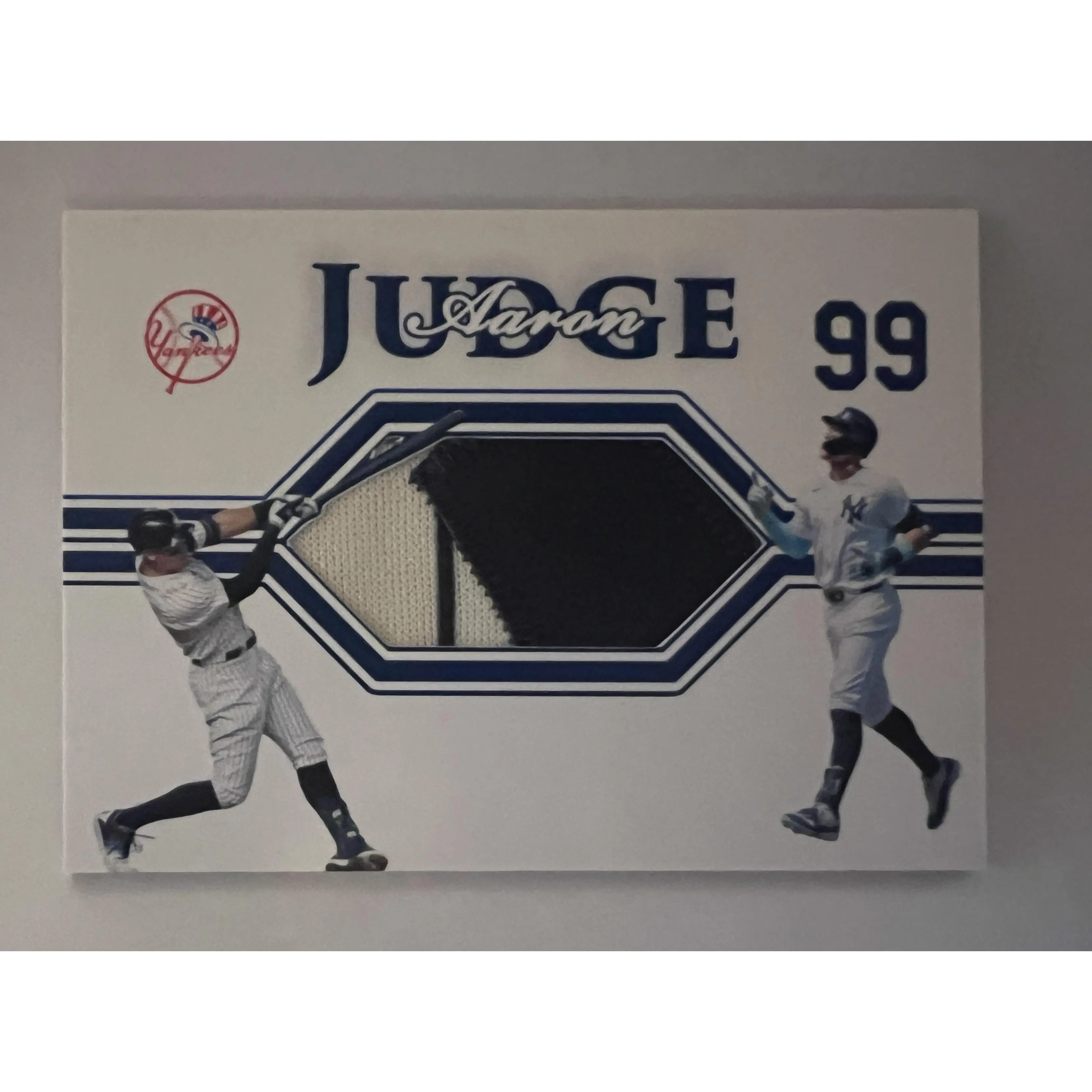 Aaron Judge Custom Patch Card | Replica Yankees Jersey Piece | Premium Baseball Collectible