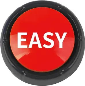 Easy Buzzer Button Toy - Gag Gifts, Game Addition, Stocking Stuffer (Easy)
