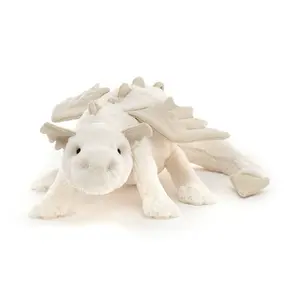 Snow Dragon Plush Toy Soothing Doll, Cute Figure, Birthday Gift, Valentine's Day Present, Soft Comfortable No Shedding