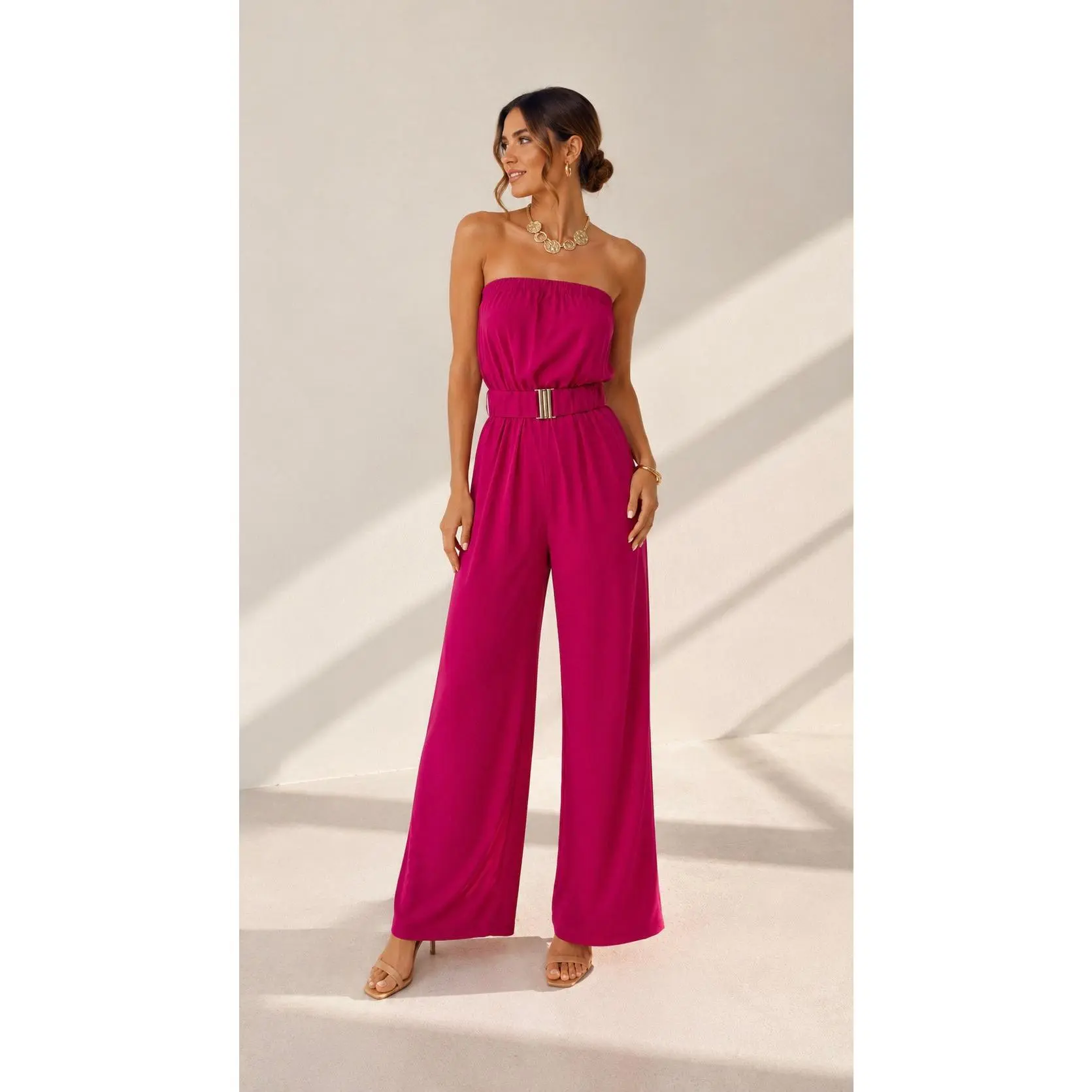 Magenta Power Jumpsuit