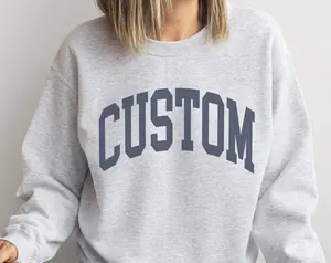 Custom Sweatshirt, Faded Vintage Aesthetic, Ash Grey, Customize with Any Location, Name, Minimalist style, Personalized trendy crewneck TGN2G