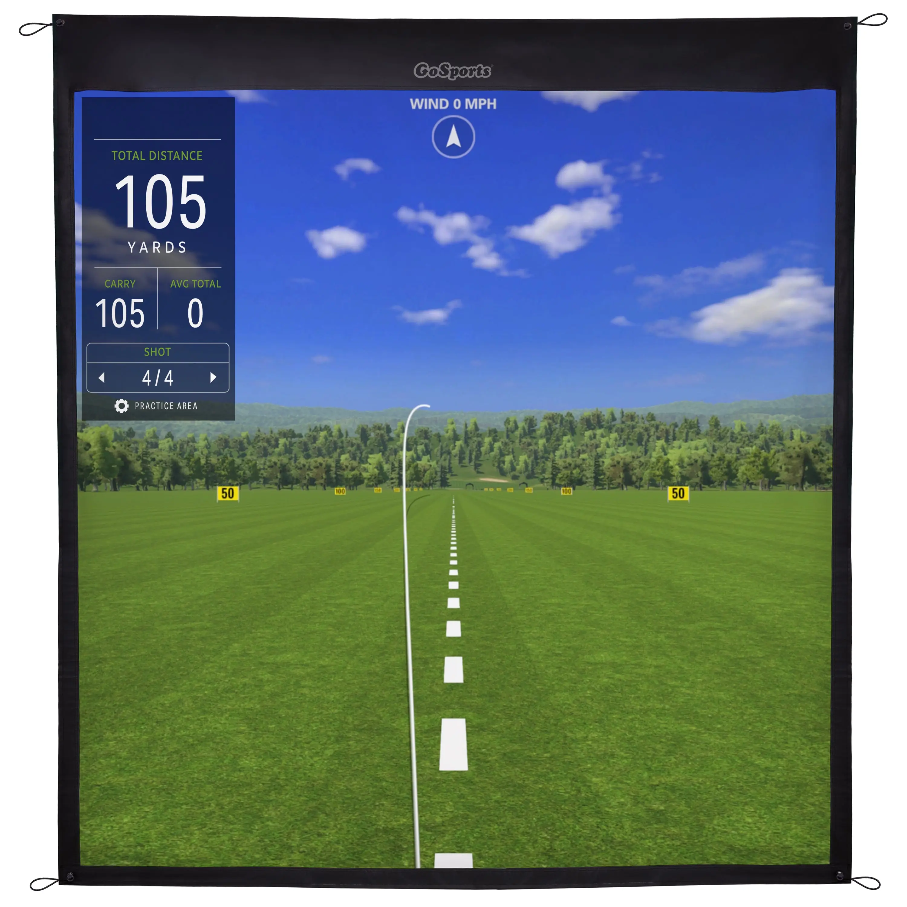 GoSports 7 ft Golf Simulator Impact Screen (Simulator sold separately) GoSports 7 ft Golf Simulator Impact Screen (Simulator sold separately)