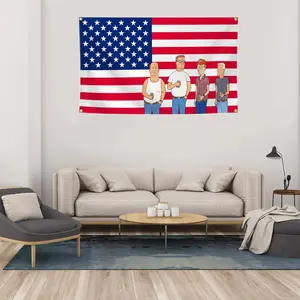 Funny King of the Hill TV Show Flag Wall Tapestry 3x5Ft HD Printing Wall Banner for Bedroom Living Room Decor Party Decoration
