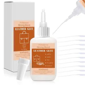 50g Leather Glue Adhesive, Permanent Washable Clear Special Fabric Glue  Bonding Clear Super Glue for Leather, Shoes, Wallets, Furniture