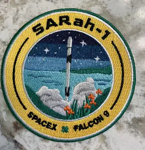 Original SPACEX SARaH - 1  FALCON 9 SATELLITE MISSION Patch NASA