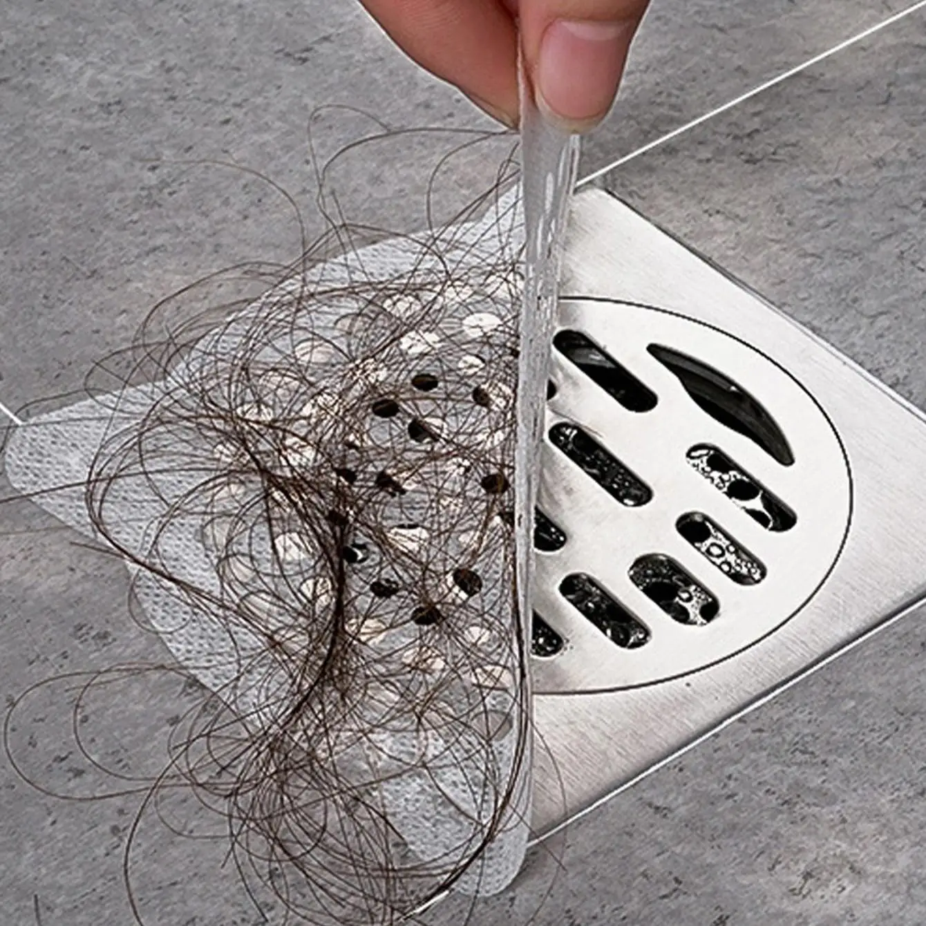 10pcs Disposable Floor Drain Cover, Anti-clogging Sink Strainer, Universal Sink Drain Cover for Bathroom & Kitchen, Home Goods