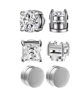 Magnetic Unisex Clip-On Earrings Set