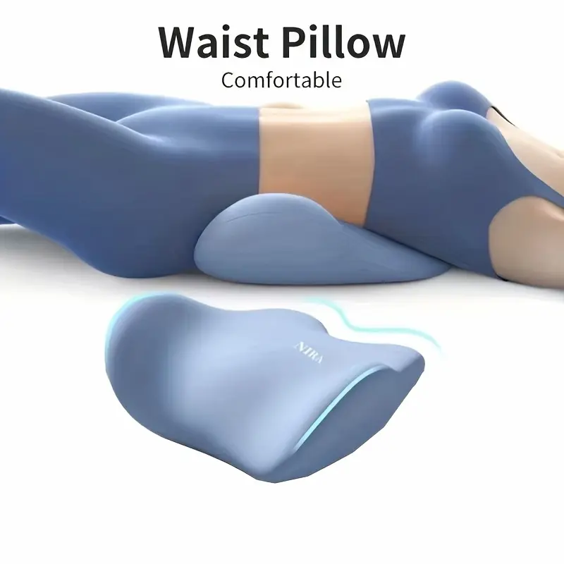 Lumbar Support Pillow, Waist Support Cushion, Sleeping Waist Pillow, An Office Furniture Cushion, Bed Lumbar Pillow for Sleeping, Flat Lying Waist Support Pillow for Sleep