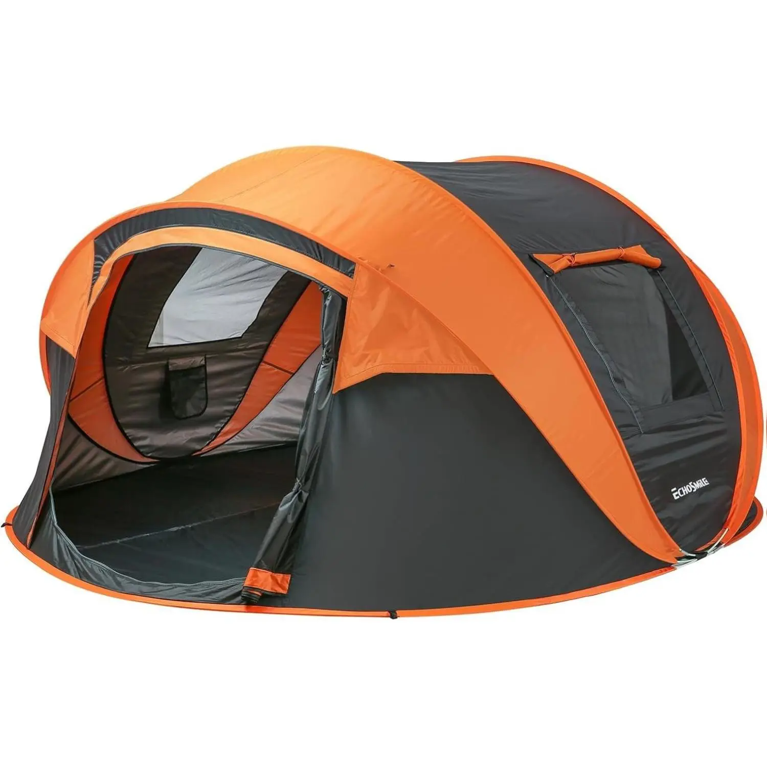 EchoSmile Camping Instant Pop Up Tent, 2/4/6/8/10 Person, Water Resistant Dome, Easy Setup for Camping Hiking and Outdoor, Portable with Carry Bag, 3 Season Waterproof Double-Zipper Tunnel Tent