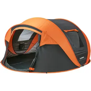 EchoSmile Camping Instant Pop Up Tent, 2/4/6/8/10 Person, Water Resistant Dome, Easy Setup for Camping Hiking and Outdoor, Portable with Carry Bag, 3 Season Waterproof Double-Zipper Tunnel Tent