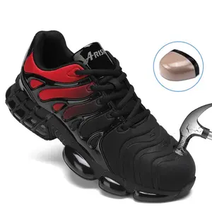 Steel Toe Shoes for Men Women Indestructible Safety Work Shoes Lightweight Puncture Proof Composite Toe Shoes Breathable Industry Construction Work Shoes