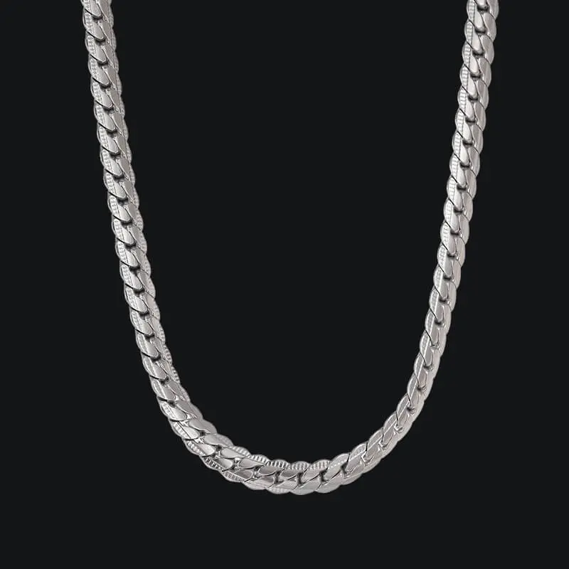 GTHIC Unisex Cuban Link Stainless Steel Necklace Fashion Link For Daily Wear Rapper Gift
