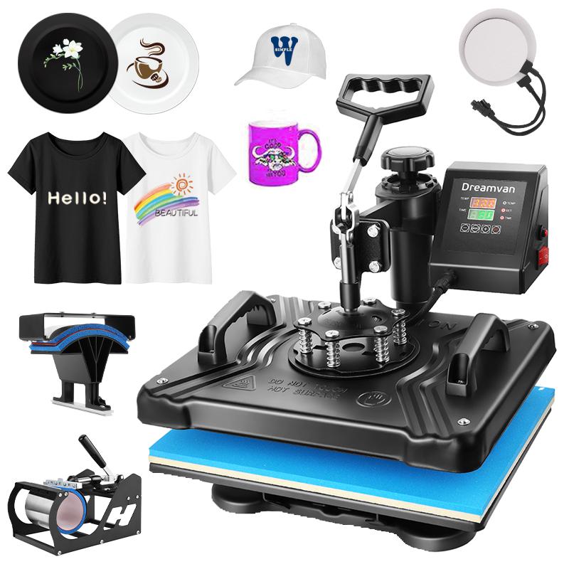 AKEYDIY Heat Press Machine for t Shirts 360-Degree Swing Away Heat Press,Tumbler Press Machine,Digital Combo 12" x 15" ,