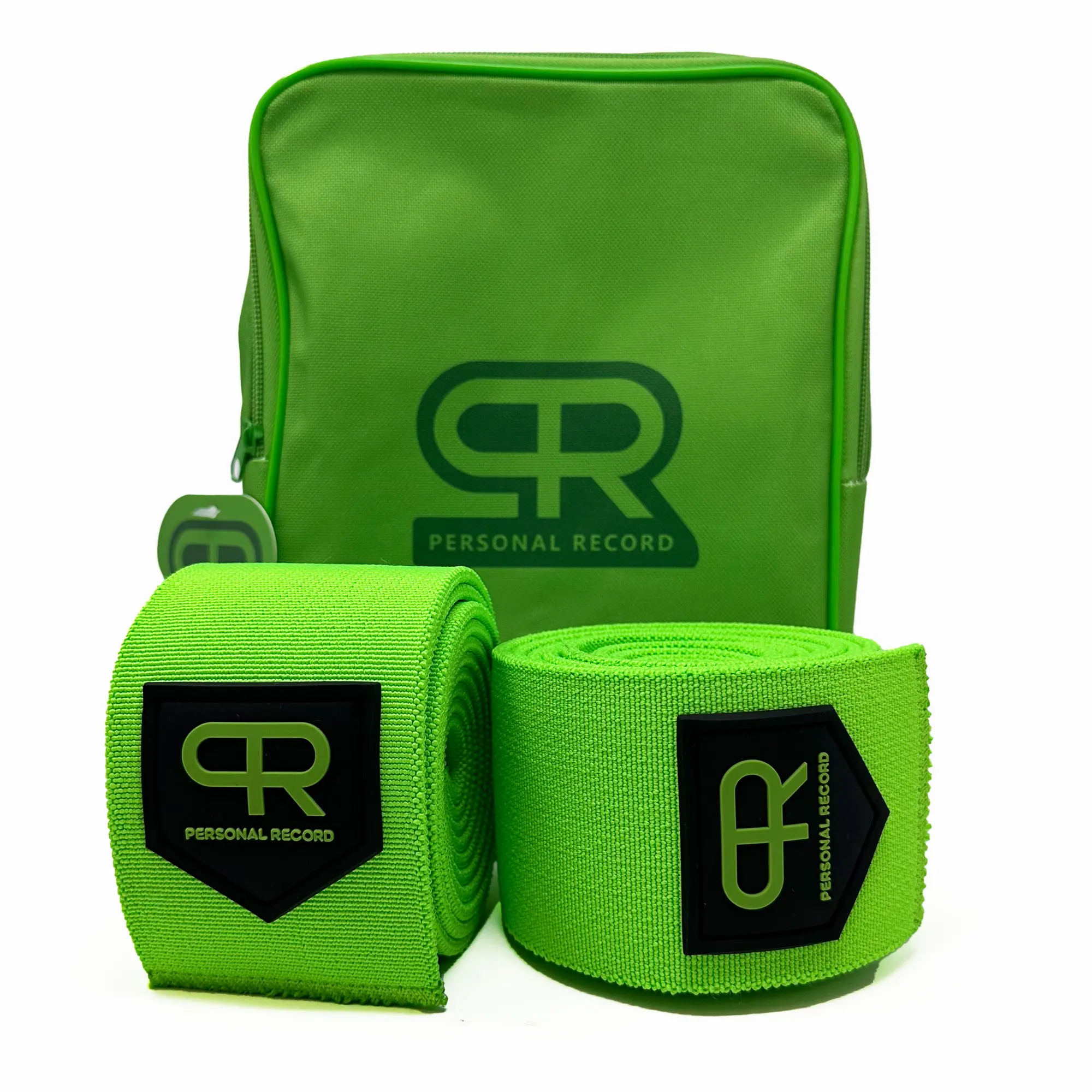 Personal Record Heavy Duty Premium Knee Wraps - PR906 - Neon