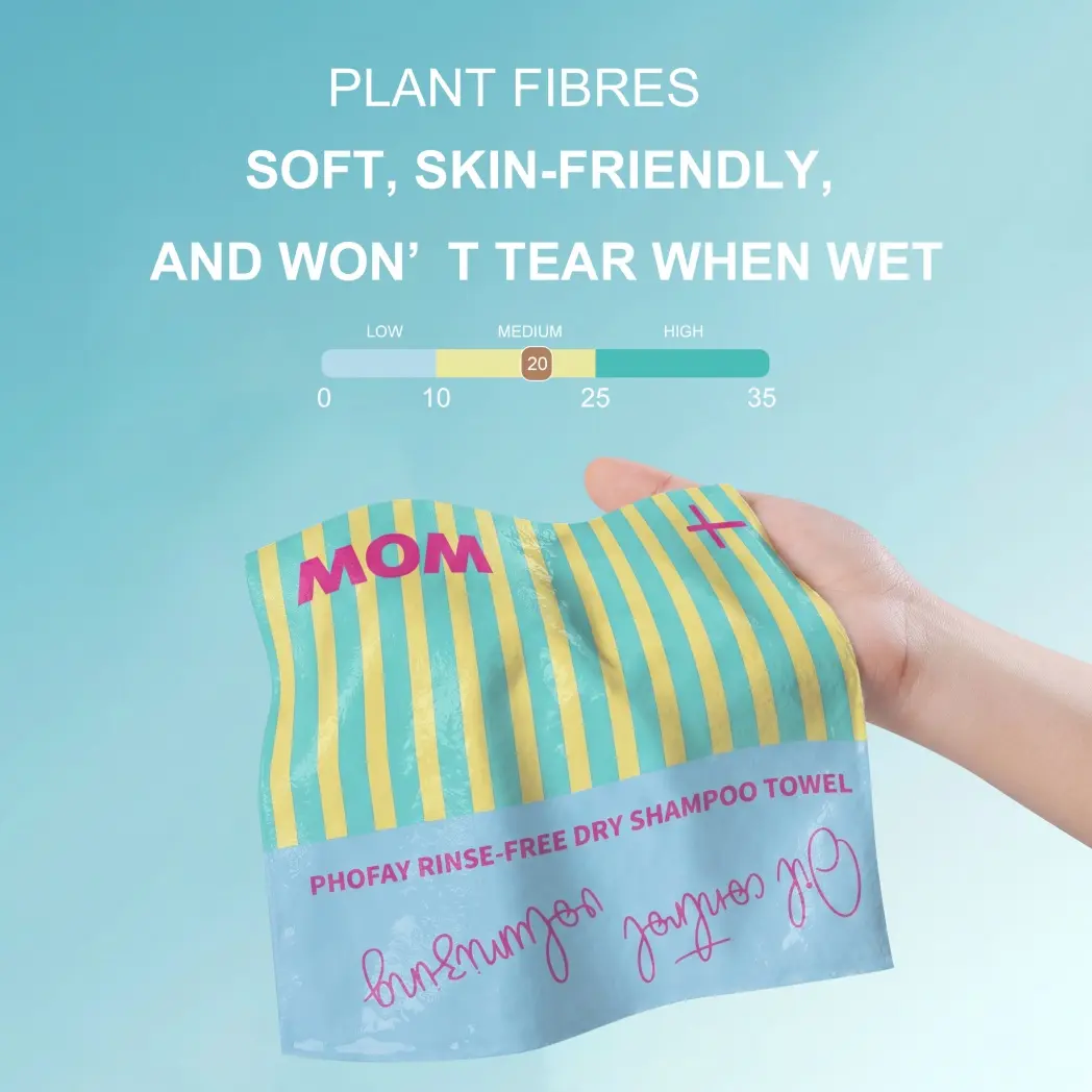 Disposable dry towels-rinse Shampoo Towel