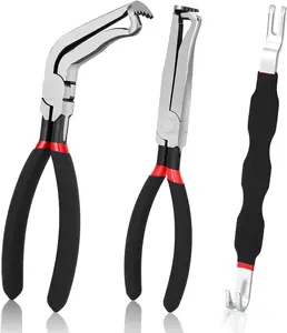 3 Pack Electrical Disconnect Pliers, Improved Automotive Electrical Terminal Connector Separator Removal Tool, Professional Electrical Connector Removal Tool for Cars