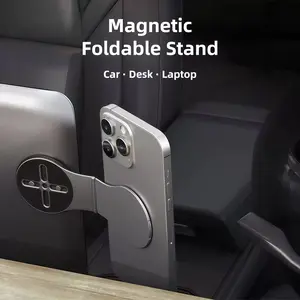 New Magnetic Phone Tablet & Laptop Stand, strong magnetic suction & adjustable stable design, multi‑device compatible portable holder, sleek desktop bracket, practical daily accessory for home, office and travel use