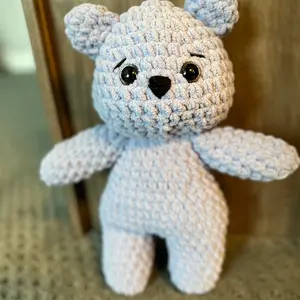 Theodore the cuddly handmade crochet teddy bear