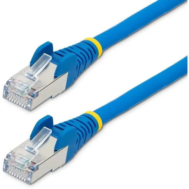 StarTech NLBL-10F-CAT6A-PATCH 10 ft LSZH CAT6A Ethernet Cable - Blue, 27 AWG 100% Copper Stranded Wire, 4 Pair S/FTP, 50-Micron Gold-Plated Pins, 100W PoE++