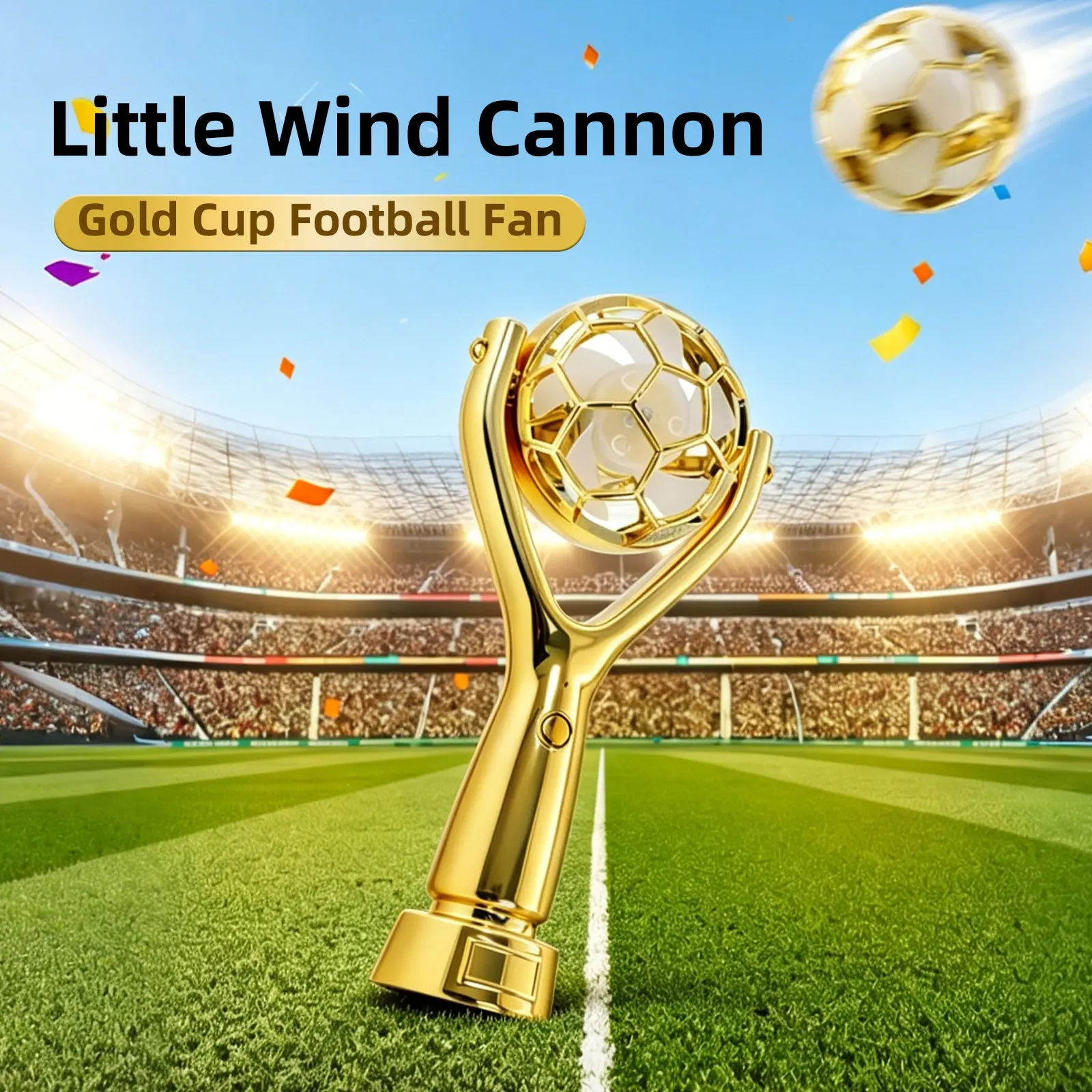 Golden Cup Fan Li-On Rechargeable